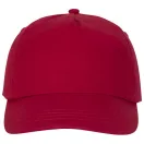 Feniks 5 panel cap, Unisex, 100% Cotton twill, Red