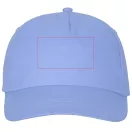 Feniks 5 panel cap, Unisex, 100% Cotton twill, Light blue
