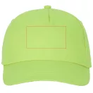 Feniks 5 panel cap, Unisex, 100% Cotton twill, Apple Green