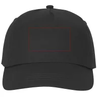 Feniks 5 panel cap, Unisex, 100% Cotton twill, solid black