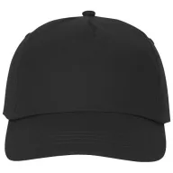 Feniks 5 panel cap, Unisex, 100% Cotton twill, solid black
