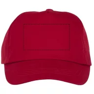 Feniks kids 5 panel cap, Kids, 100% Cotton twill, Red
