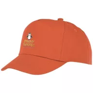 Feniks kids 5 panel cap, Kids, 100% Cotton twill, Orange