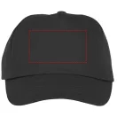 Feniks kids 5 panel cap, Kids, 100% Cotton twill,  solid black