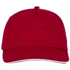 Styx 5 panel sandwich cap, Unisex, 100% Cotton twill, Red