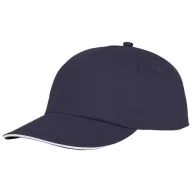 Styx 5 panel sandwich cap, Unisex, 100% Cotton twill, Navy