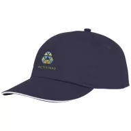 Styx 5 panel sandwich cap, Unisex, 100% Cotton twill, Navy