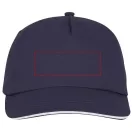 Styx 5 panel sandwich cap, Unisex, 100% Cotton twill, Navy