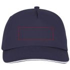 Styx 5 panel sandwich cap, Unisex, 100% Cotton twill, Navy