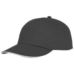   Styx 5 panel sandwich cap, Unisex, 100% Cotton twill, Storm Grey