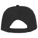 Styx 5 panel sandwich cap, Unisex, 100% Cotton twill,  solid black
