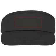 Hera sun visor, Unisex, 100% Cotton twill,  solid black