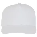 Hades 5 panel cap, Unisex, 100% Cotton twill, White