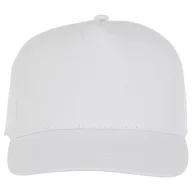 Hades 5 panel cap, Unisex, 100% Cotton twill, White