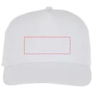 Hades 5 panel cap, Unisex, 100% Cotton twill, White
