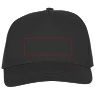 Hades 5 panel cap, Unisex, 100% Cotton twill,  solid black