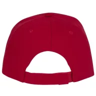 Ceto 5 panel sandwich cap, Unisex, 100% Cotton twill, Red