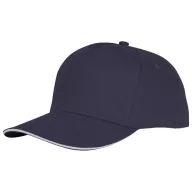 Ceto 5 panel sandwich cap, Unisex, 100% Cotton twill, Navy