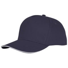 Ceto 5 panel sandwich cap, Unisex, 100% Cotton twill, Navy