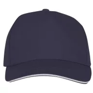 Ceto 5 panel sandwich cap, Unisex, 100% Cotton twill, Navy
