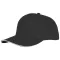 Ceto 5 panel sandwich cap, Unisex, 100% Cotton twill,  solid black