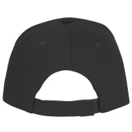   Ceto 5 panel sandwich cap, Unisex, 100% Cotton twill,  solid black