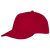 Ares 6 panel cap, Unisex, 100% Cotton twill, Red