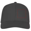 Ares 6 panel cap, Unisex, 100% Cotton twill, Storm Grey