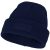 Boreas beanie with patch, Unisex, Single layer beanie with double folded edge 1x1 Rib knit of 100% Acrylic Patch of 100% Polyester, Navy