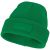 Boreas beanie with patch, Unisex, Single layer beanie with double folded edge 1x1 Rib knit of 100% Acrylic Patch of 100% Polyester, Fern green  
