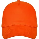 Sapca cu 5 panouri, Portocaliu, Unisex, 21MAR3458, Everestus, marime universala adulti, Bumbac