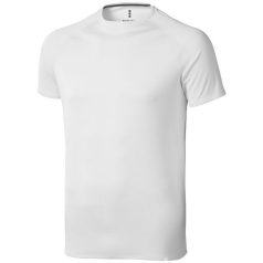   Niagara short sleeve men's cool fit t-shirt, Male, Mesh of 100% Polyester with Cool Fit finish, White, XS