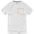 Niagara short sleeve men's cool fit t-shirt, Male, Mesh of 100% Polyester with Cool Fit finish, White, L