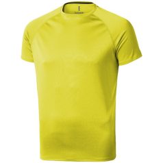   Niagara short sleeve men's cool fit t-shirt, Male, Mesh of 100% Polyester with Cool Fit finish, neon yellow , S