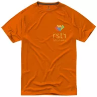   Niagara short sleeve men's cool fit t-shirt, Male, Mesh of 100% Polyester with Cool Fit finish, Orange, XS