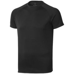   Niagara short sleeve men's cool fit t-shirt, Male, Mesh of 100% Polyester with Cool Fit finish, solid black, XS