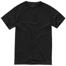 Niagara short sleeve men's cool fit t-shirt, Male, Mesh of 100% Polyester with Cool Fit finish, solid black, XXL