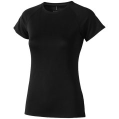   Niagara short sleeve women's cool fit t-shirt, Female, Mesh of 100% Polyester with Cool Fit finish, solid black, L