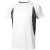 Quebec short sleeve men's cool fit t-shirt, Male, Mesh of 100% Polyester with Cool Fit finish, White,Anthracite, XS