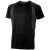 Quebec short sleeve men's cool fit t-shirt, Male, Mesh of 100% Polyester with Cool Fit finish, solid black,Anthracite, XS