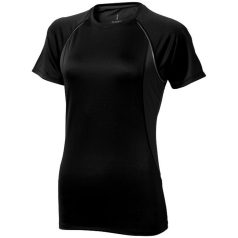   Quebec short sleeve women's cool fit t-shirt, Female, Mesh of 100% Polyester with Cool Fit finish, solid black,Anthracite, S