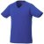 Amery short sleeve men's cool fit v-neck shirt, Male, Mesh of 100% Polyester with Cool Fit finish, Blue, XS
