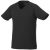 Amery short sleeve women's cool fit v-neck shirt, Male, Mesh of 100% Polyester with Cool Fit finish, solid black, XS
