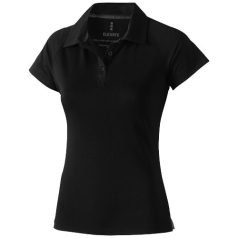   Ottawa short sleeve women's cool fit polo, Female, Piqué of 100% Polyester with Cool Fit finish, solid black, M