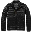 Scotia light down jacket, Male, Woven of 100% Nylon with dull cire water repellent coating, 20D 90% Down and 10% Feathers 115 g/m², solid black, S