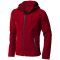 Langley softshell jacket, Male, Woven fabric of 90% Polyester and 10% Elastane bonded with 100% Polyester micro fleece, Red, XS