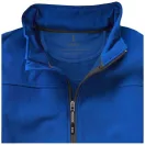 Langley softshell jacket, Male, Woven fabric of 90% Polyester and 10% Elastane bonded with 100% Polyester micro fleece, Blue, XXXL