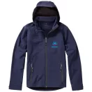 Langley softshell jacket, Male, Woven fabric of 90% Polyester and 10% Elastane bonded with 100% Polyester micro fleece, Navy, M
