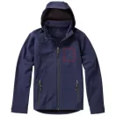 Langley softshell jacket, Male, Woven fabric of 90% Polyester and 10% Elastane bonded with 100% Polyester micro fleece, Navy, XXXL