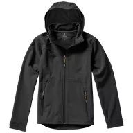   Langley softshell jacket, Male, Woven fabric of 90% Polyester and 10% Elastane bonded with 100% Polyester micro fleece, Anthracite, XS